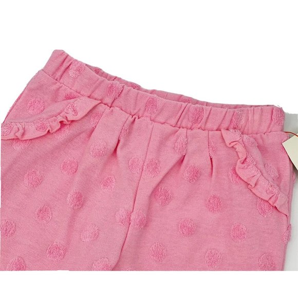 Baby Girl Jogger Sweatpants Size Newborn Pink Dot French Terry Cat & Jacket NEW - Picture 3 of 9
